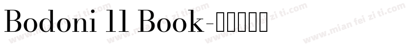 Bodoni 11 Book字体转换